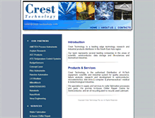 Tablet Screenshot of crest-technology.com